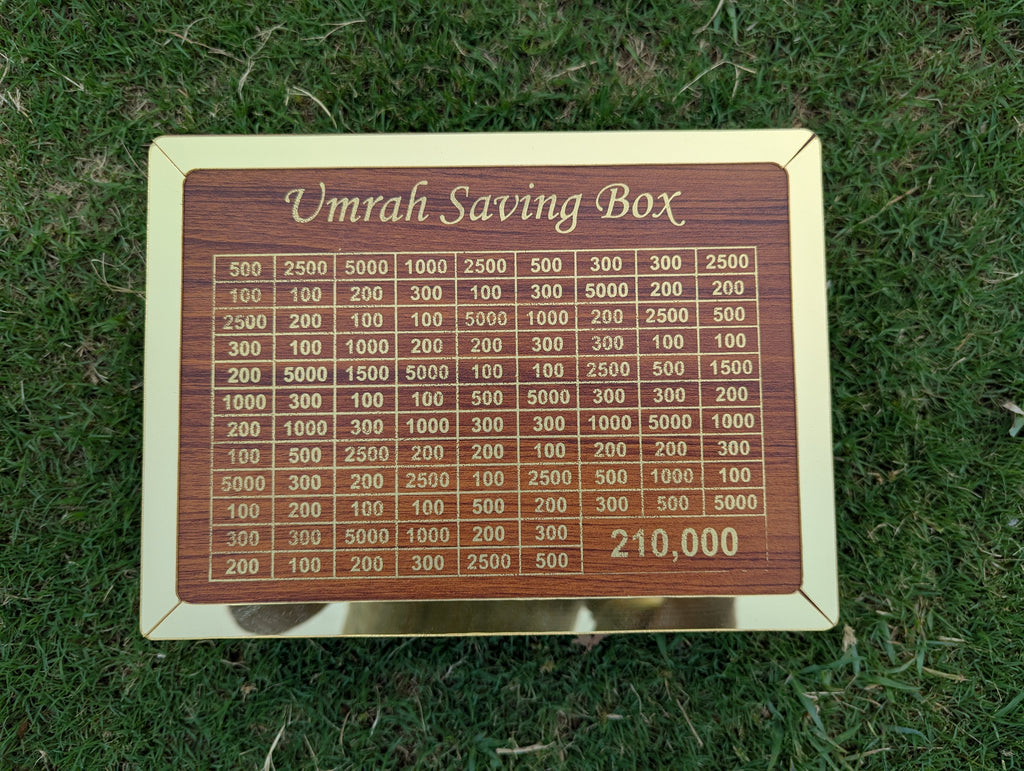 "Journey to Makkah- Umrah Saving Box""